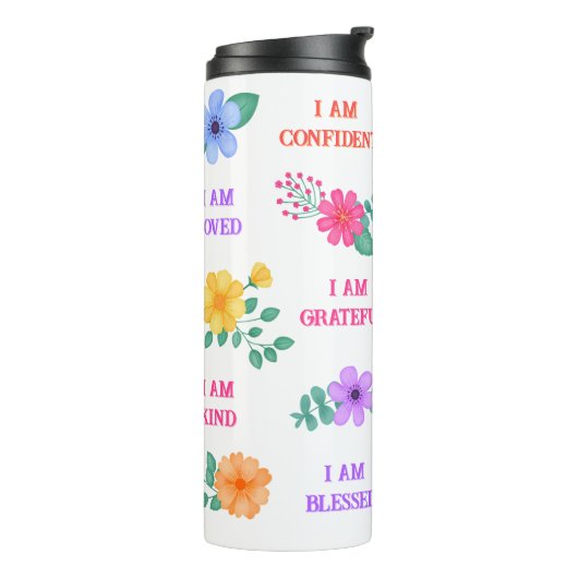 Bouteilles Isothermes Affirmations Créez Vos Propres Citations Florales (Tourné sur la gauche)