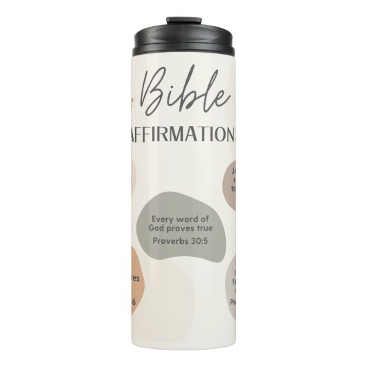 Bouteilles Isothermes Affirmations de la Bible (Devant)