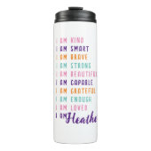 Bouteilles Isothermes Affirmations Positives Pour Les Femmes Blanc Perso (Devant)