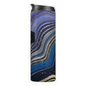 Bouteilles Isothermes Agate Abstrait Monogramme Minuit ID827 (Tourné sur la droite)