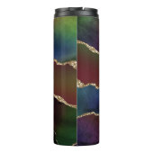 Bouteilles Isothermes Agate foncé intense | Moody Rainbow Jewel Tone (Dos)