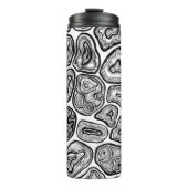 Bouteilles Isothermes Agate les tranches en noir et blanc (Devant)