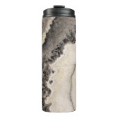 Bouteilles Isothermes Agate pierre gemme gris noir blanc (Devant)