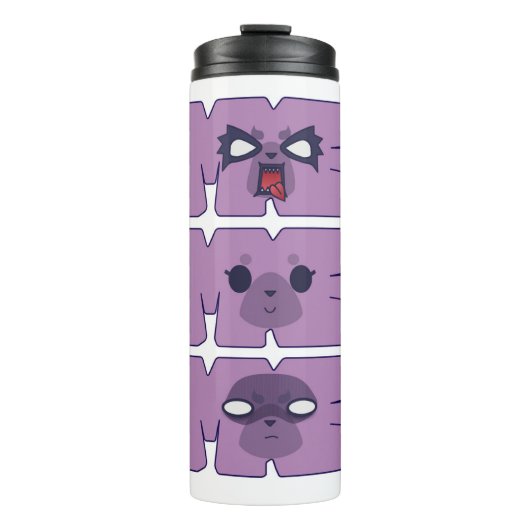 Bouteilles Isothermes Aggretsuko ! Gobelet isotherme Faces (Devant)