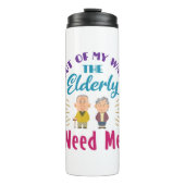 Bouteilles Isothermes Aide aux personnes âgées et aide-soignante (Devant)