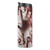 Bouteilles Isothermes Aide sur les éclaboussures de sang rouge profond (Tourné sur la droite)