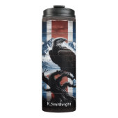 Bouteilles Isothermes Aigle à tête blanche avec Union Jack (Devant)