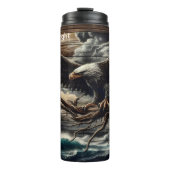 Bouteilles Isothermes Aigle à tête blanche dans la nuit orageuse (Devant)