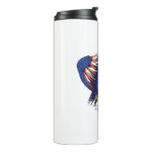 Bouteilles Isothermes Aigle américain aux couleurs du drapeau américain (Tourné sur la gauche)