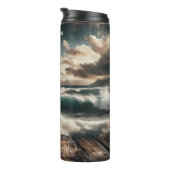 Bouteilles Isothermes Aigle Bald Au-Dessus De La Côte Stormy (Tourné sur la droite)