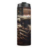 Bouteilles Isothermes Aigle Bald au-dessus du drapeau patriotique (Devant)