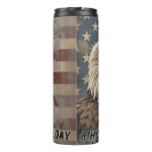 Bouteilles Isothermes Aigle et drapeau majestueux - Esprit de liberté (Dos)