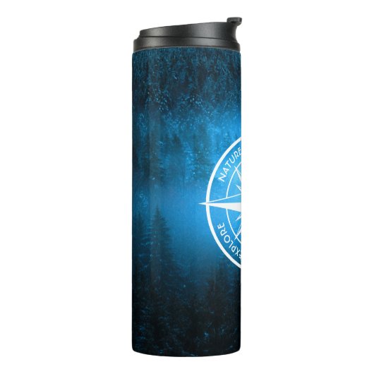 Bouteilles Isothermes Aiguille de compas monogramme brouillard dans la f (Tourné sur la gauche)