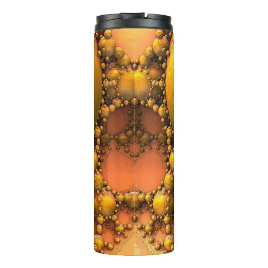 Bouteilles Isothermes Aiguille jaune Fractale Art Thermal Tumbler (Dos)