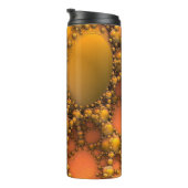 Bouteilles Isothermes Aiguille jaune Fractale Art Thermal Tumbler (Tourné sur la droite)
