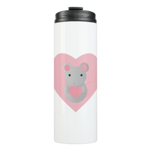 Bouteilles Isothermes Aimer la souris (Devant)