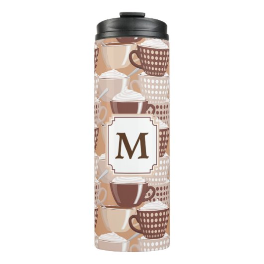 Bouteilles Isothermes Aimer mon Cappuccino Monogramme (Devant)