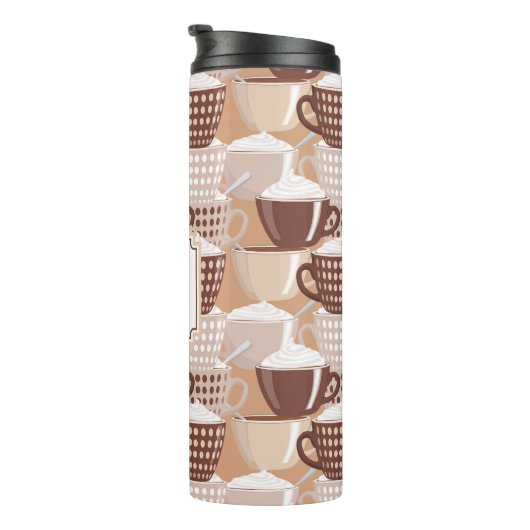 Bouteilles Isothermes Aimer mon Cappuccino Monogramme (Tourné sur la droite)