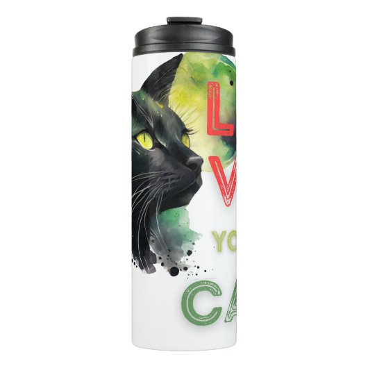 Bouteilles Isothermes Aimez votre chat (Devant)