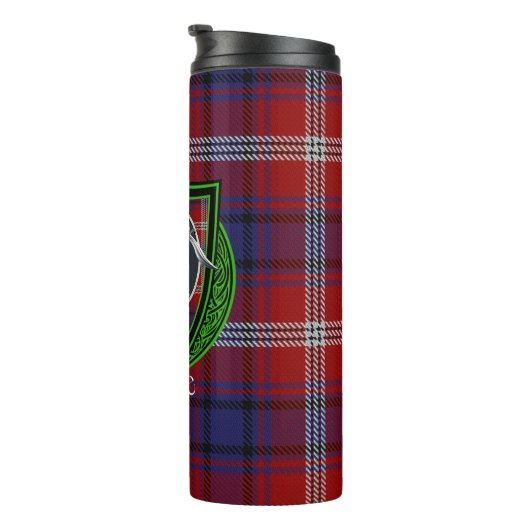 Bouteilles Isothermes Ainslie Scottish Clan Tartan & Crest (Tourné sur la droite)