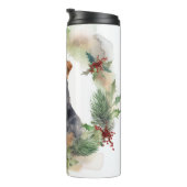 Bouteilles Isothermes Airedale Christmas Wreath Festive Pup (Tourné sur la droite)