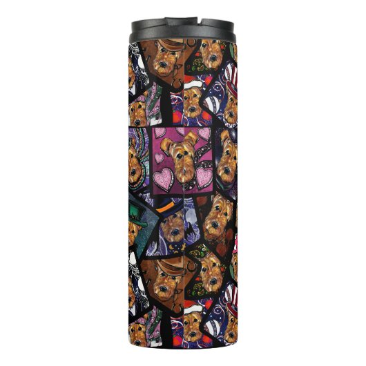 BOUTEILLES ISOTHERMES AIREDALE TERRIER (Dos)