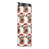 Bouteilles Isothermes Airedale Terrier Chien race Noël (Tourné sur la droite)