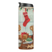 Bouteilles Isothermes Airedale Terrier Gâteau de vacances : Noël festif (Tourné sur la droite)