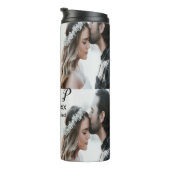 Bouteilles Isothermes Ajouter couple photo merisier marié ajouter date a (Tourné sur la droite)