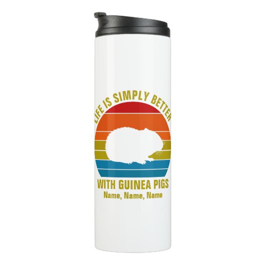 Bouteilles Isothermes Ajouter des noms Changer tout le texte, Vie mieux (Tourné sur la droite)