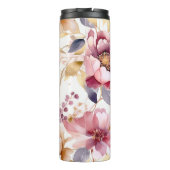 Bouteilles Isothermes Ajouter Nom Purple Floral Custom Cadeau (Dos)