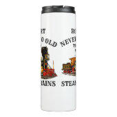 Bouteilles Isothermes Ajouter un nom Jamais trop vieux jeu Steam Train R (Dos)