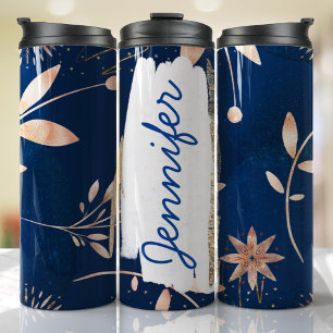 Bouteilles Isothermes Ajouter un nom personnalisé Marine Floral cadeau u