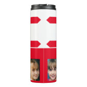 Bouteilles Isothermes Ajouter un nom photos initiales oncle rouge blanc (Dos)