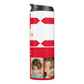 Bouteilles Isothermes Ajouter un nom photos initiales oncle rouge blanc (Tourné sur la droite)