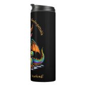 Bouteilles Isothermes Ajouter un nom Texte, Aventure inoubliable, Dragon (Tourné sur la droite)