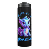 Bouteilles Isothermes Ajouter un nom Texte - Juste une fille qui aime le (Devant)