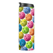 Bouteilles Isothermes Ajouter votre nom - Pickleball coloré (Tourné sur la droite)