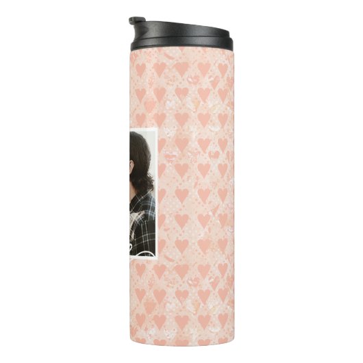 Bouteilles Isothermes Ajouter votre propre photo personnalisée Coeurs d' (Tourné sur la droite)