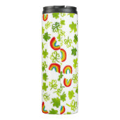 Bouteilles Isothermes Ajoutez votre propre texte ! Aquarelle shamrock et (Dos)