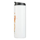 Bouteilles Isothermes Akita Chien avec Fleur et T-shirt Papillon (Tourné sur la droite)