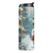 Bouteilles Isothermes Alaskan Malamute Dog équitation moto Noël (Tourné sur la gauche)