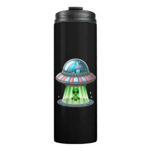 Bouteilles Isothermes Alien enlevant une vache