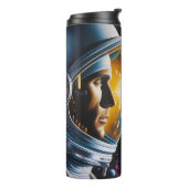 Bouteilles Isothermes Alien et astronaute dans l'espace (Tourné sur la gauche)