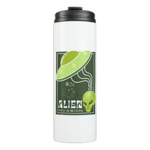Bouteilles Isothermes Alien Invasion galaxie UFO