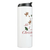 Bouteilles Isothermes all i want for christmas is cookie (Tourné sur la gauche)