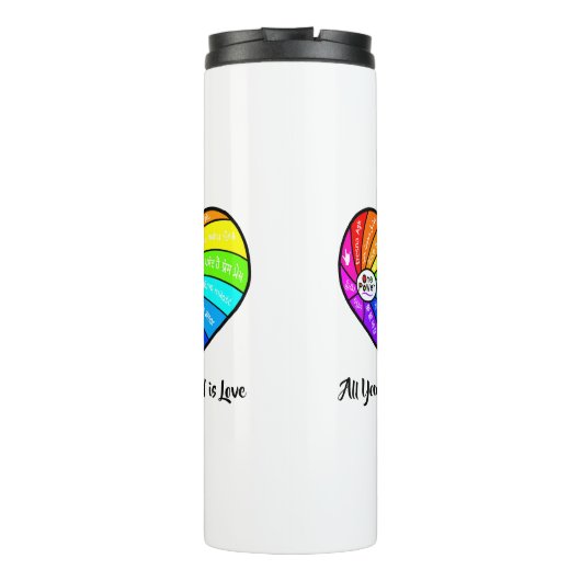 Bouteilles Isothermes All You Need is Love (Dos)