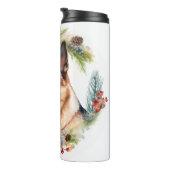 Bouteilles Isothermes Allemand Berger Noël Wreath Festive Pup (Tourné sur la droite)