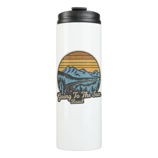 Bouteilles Isothermes Aller Au Sun Road Montana Retro (Devant)