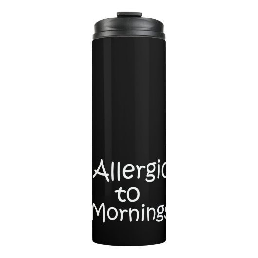 Bouteilles Isothermes Allergique au matin (Devant)